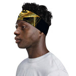 Raven Masonic Eye Print Sports Headband