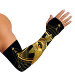 Raven Masonic Eye Print Sun Protection Arm Sleeves