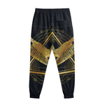 Raven Masonic Eye Print Sweatpants