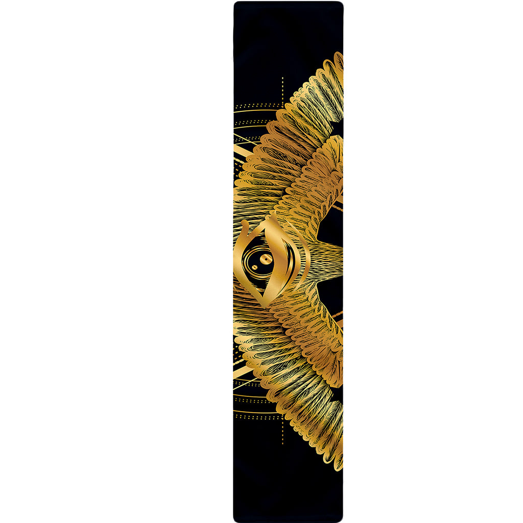 Raven Masonic Eye Print Table Runner