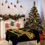 Raven Masonic Eye Print Tablecloth