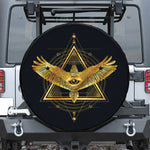 Raven Masonic Eye Print Tire Cover
