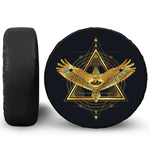 Raven Masonic Eye Print Tire Cover
