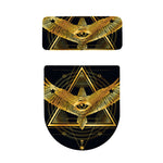 Raven Masonic Eye Print Toilet Lid And Tank Cover Set