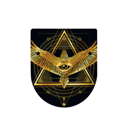 Raven Masonic Eye Print Toilet Lid Cover