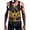 Raven Masonic Eye Print Men's Workout Tank Top