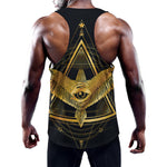 Raven Masonic Eye Print Training Tank Top