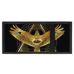 Raven Masonic Eye Print Trifold Wallet