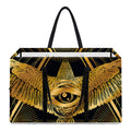 Raven Masonic Eye Print Utility Tote Bag
