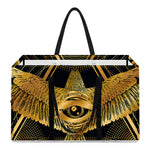Raven Masonic Eye Print Utility Tote Bag
