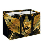 Raven Masonic Eye Print Utility Tote Bag