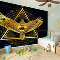 Raven Masonic Eye Print Wall Sticker