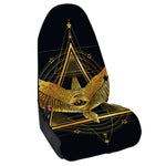 Raven Masonic Eye Print Waterproof Car Seat Cover