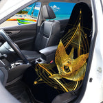 Raven Masonic Eye Print Waterproof Car Seat Cover