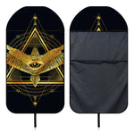 Raven Masonic Eye Print Waterproof Car Seat Cover