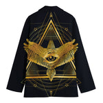 Raven Masonic Eye Print Women's Blazer
