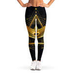 Raven Masonic Eye Print Women's Leggings