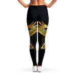 Raven Masonic Eye Print Women's Leggings