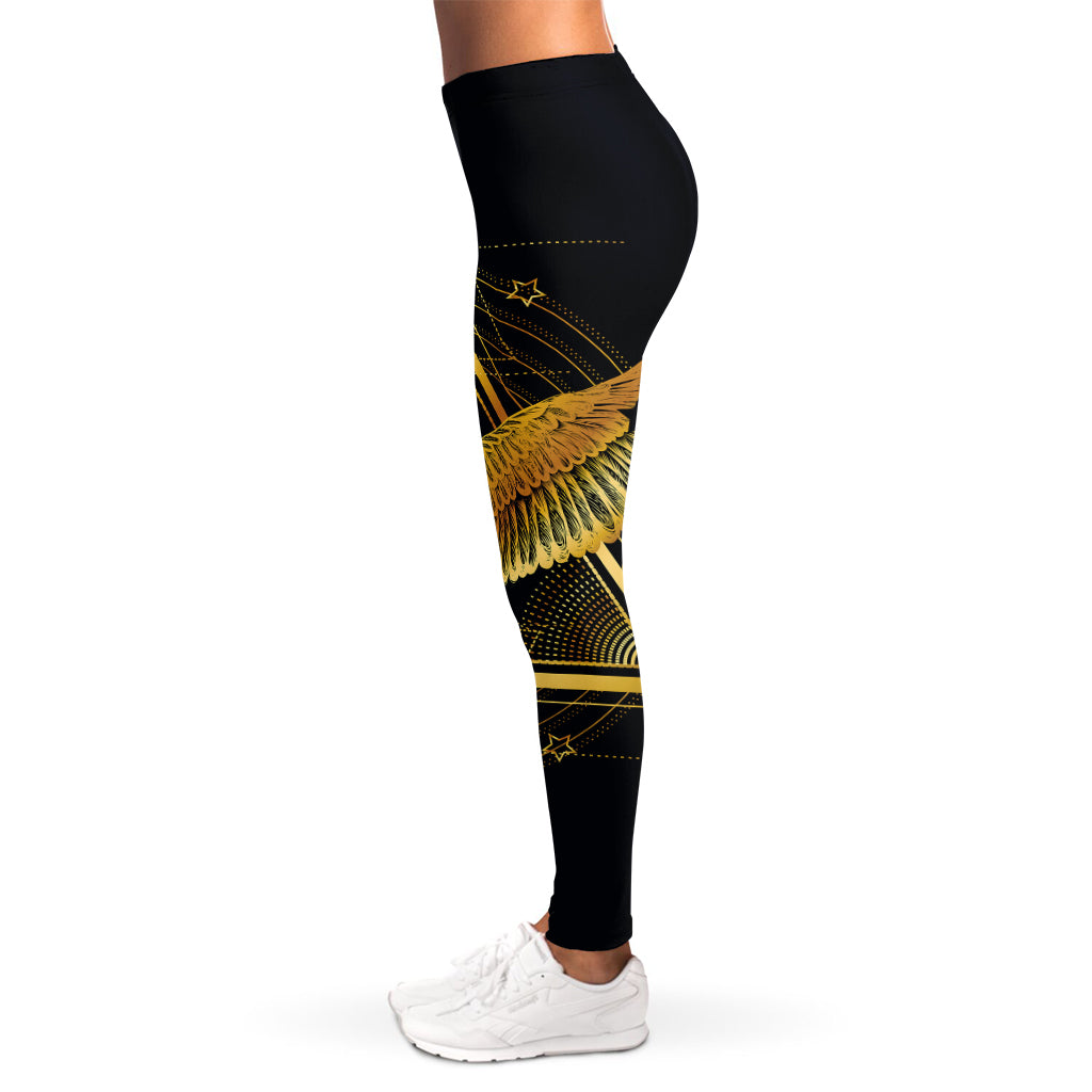 Raven Masonic Eye Print Women's Leggings