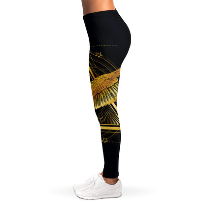 Raven Masonic Eye Print Women's Leggings