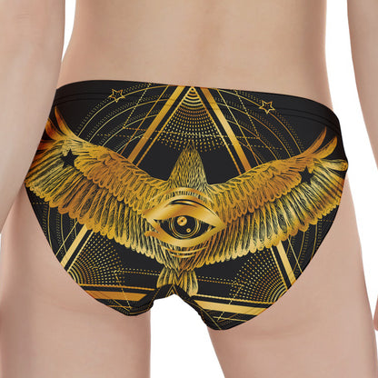 Raven Masonic Eye Print Women's Panties