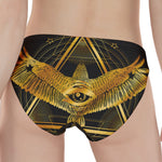 Raven Masonic Eye Print Women's Panties