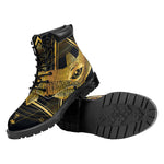 Raven Masonic Eye Print Work Boots