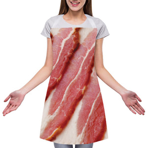 Raw Bacon Print Adjustable Apron