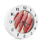 Raw Bacon Print Alarm Clock