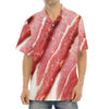 Raw Bacon Print Aloha Shirt