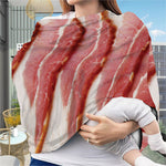 Raw Bacon Print Baby Seat Cover