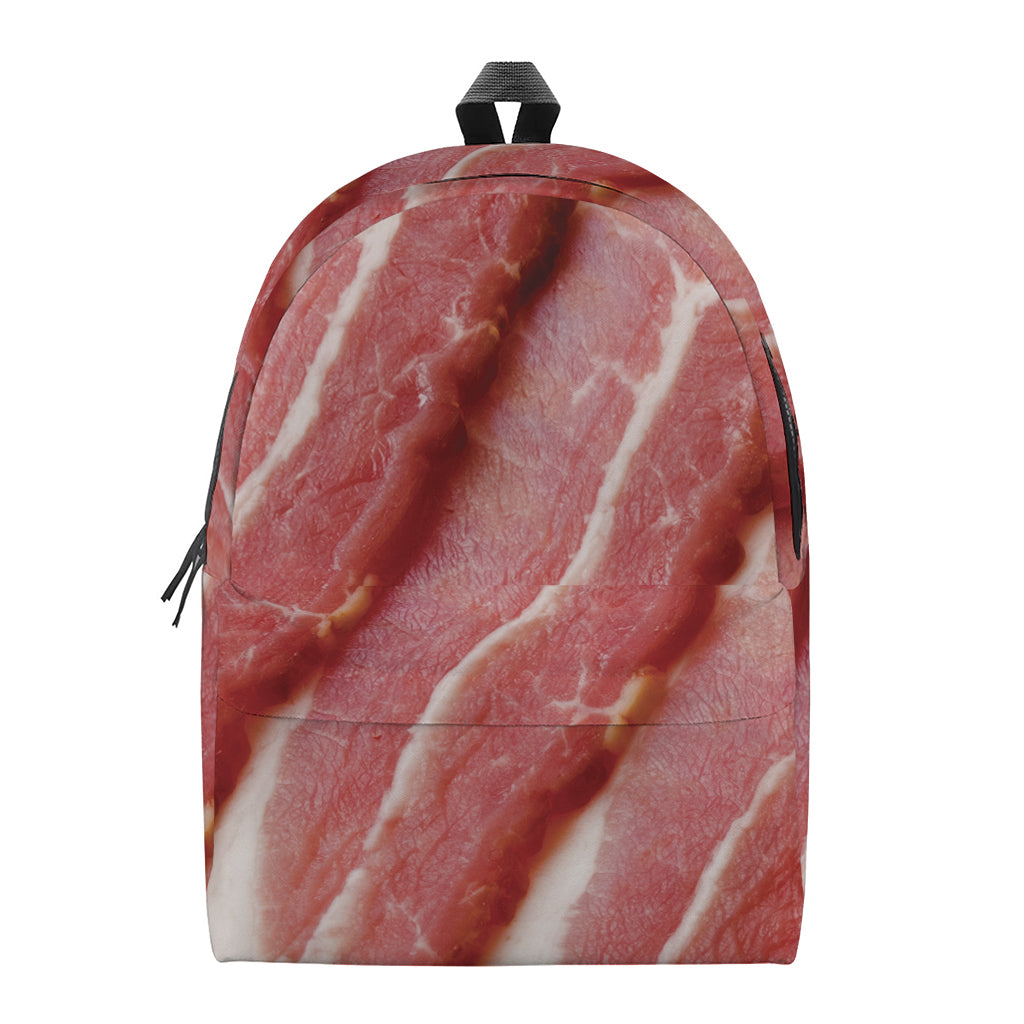 Raw Bacon Print Backpack