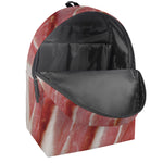 Raw Bacon Print Backpack