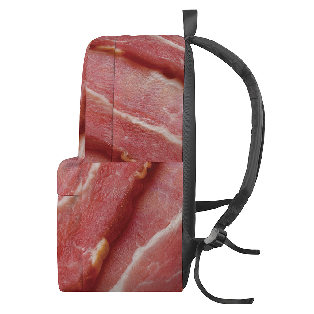 Raw Bacon Print Backpack