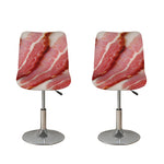 Raw Bacon Print Bar Stool Covers
