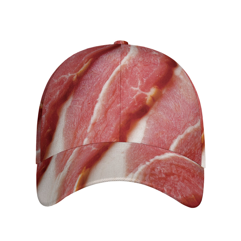 Raw Bacon Print Baseball Cap