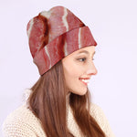 Raw Bacon Print Beanie