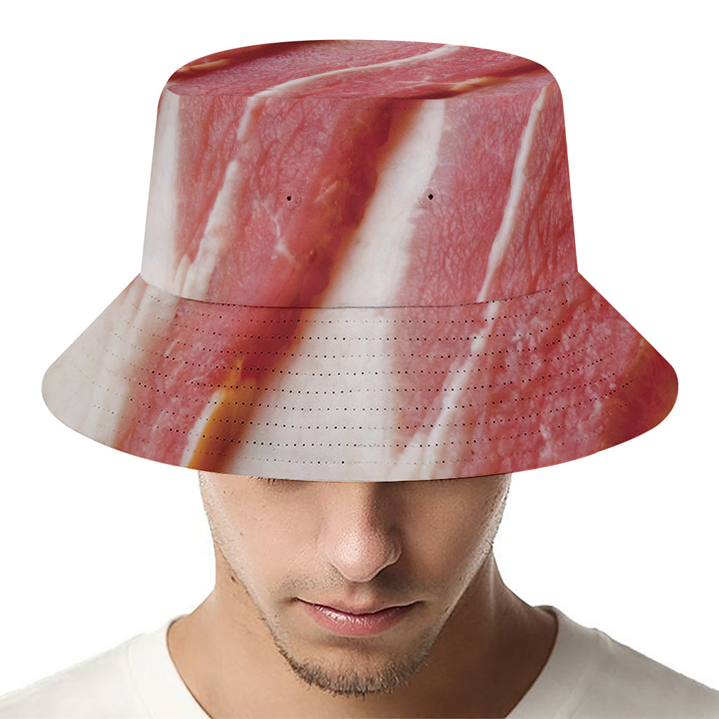 Raw Bacon Print Bucket Hat