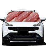 Raw Bacon Print Car Windshield Snow Cover