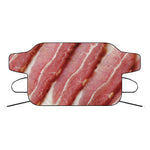 Raw Bacon Print Car Windshield Snow Cover