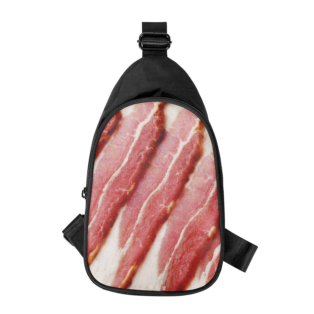 Raw Bacon Print Chest Bag