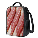 Raw Bacon Print Crossbody Lunch Bag