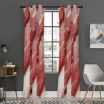 Raw Bacon Print Curtain