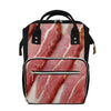 Raw Bacon Print Diaper Bag