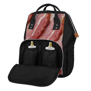 Raw Bacon Print Diaper Bag