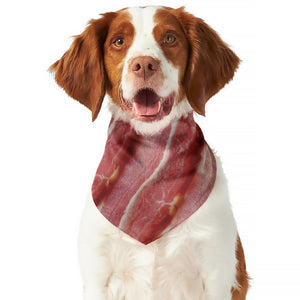 Raw Bacon Print Dog Bandana