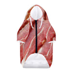 Raw Bacon Print Dog Zip Up Hoodie