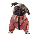 Raw Bacon Print Dog Zip Up Jacket