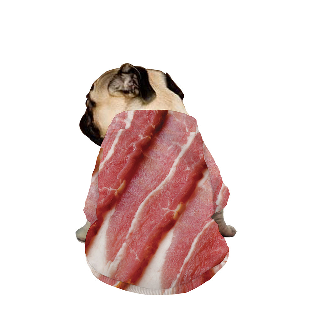 Raw Bacon Print Dog Zip Up Jacket