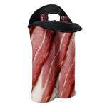 Raw Bacon Print Double Neoprene Wine Tote